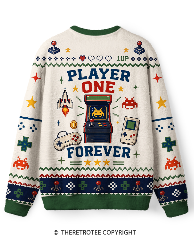 TheRetroTee Insert Coin To Rewind 1980s Sweater