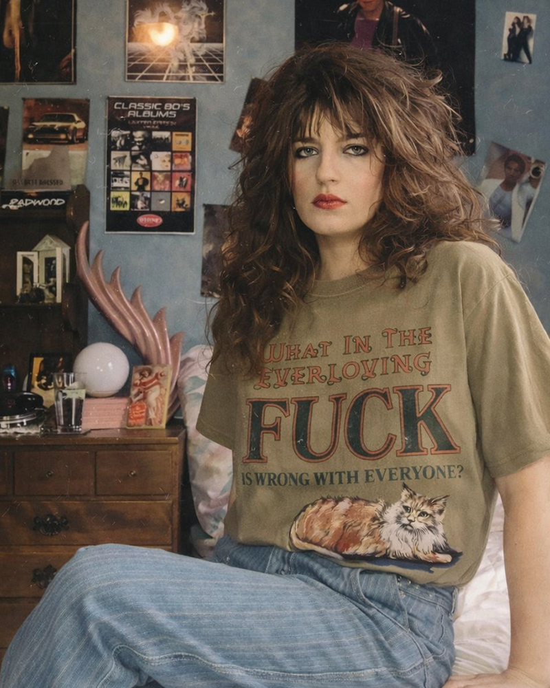 TheRetroTee What in the Everloving Fuck Is Wrong with Everyone 1970s Cotton T-Shirt