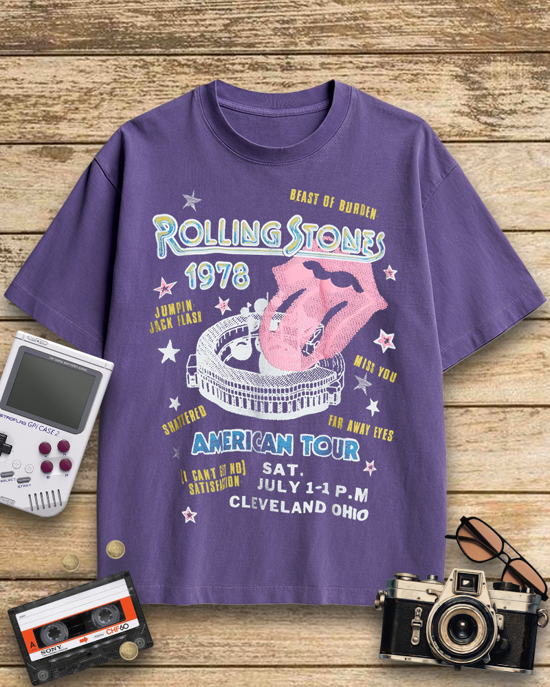 TheRetroTee Rolling Stone 1978 American Tour Nostalgic T-Shirt
