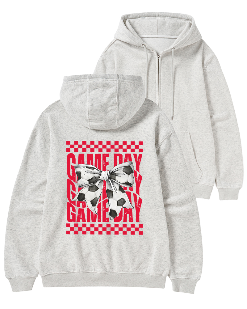 TheRetroHoodie 90s Cheerleader Game Day Zip-Up Hoodie