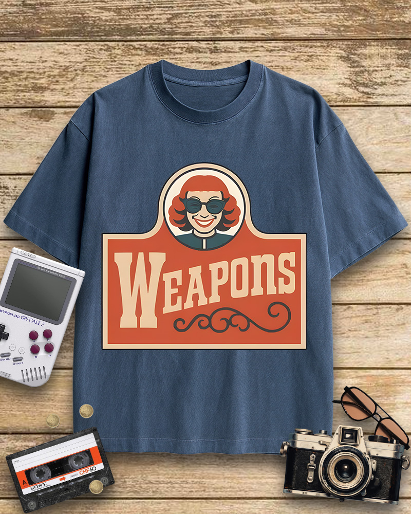TheRetroTee Weapons Zach Cregger Wendy's 1960s Cotton T-Shirt