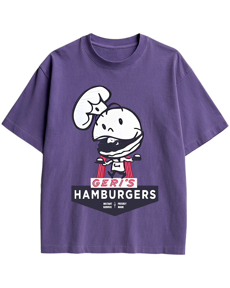 Geri's Hamburgers Rockford Unisex Retro Cotton T-Shirt
