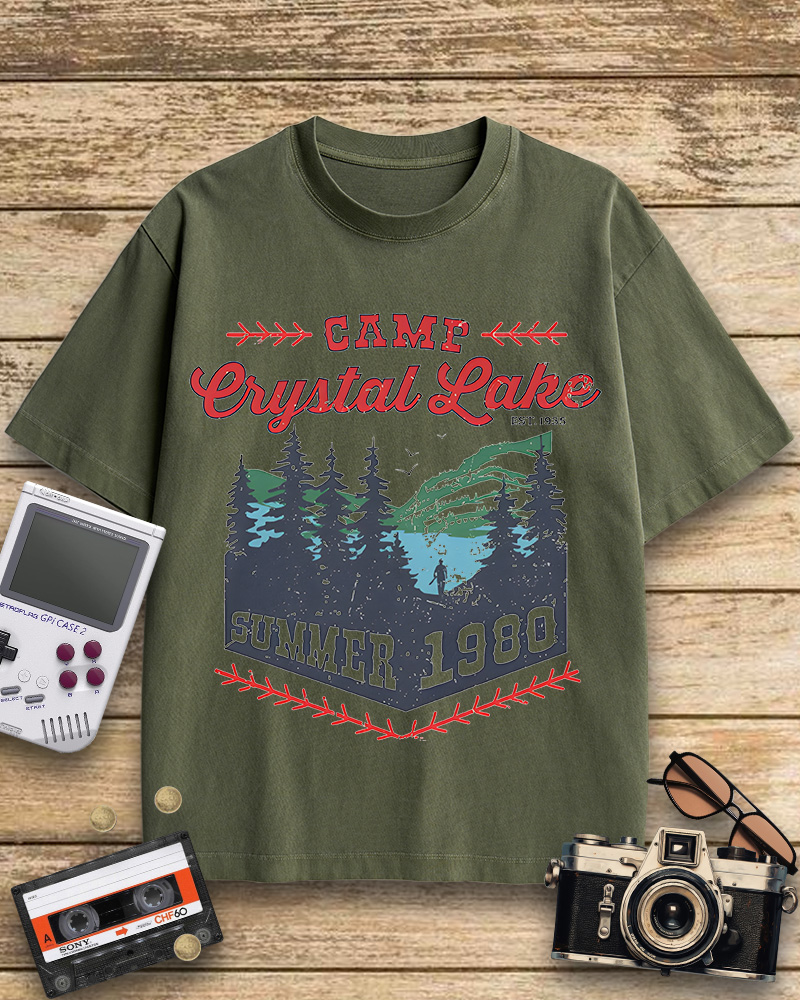 TheRetroTee Camp Crystal Lake Cotton T-Shirt