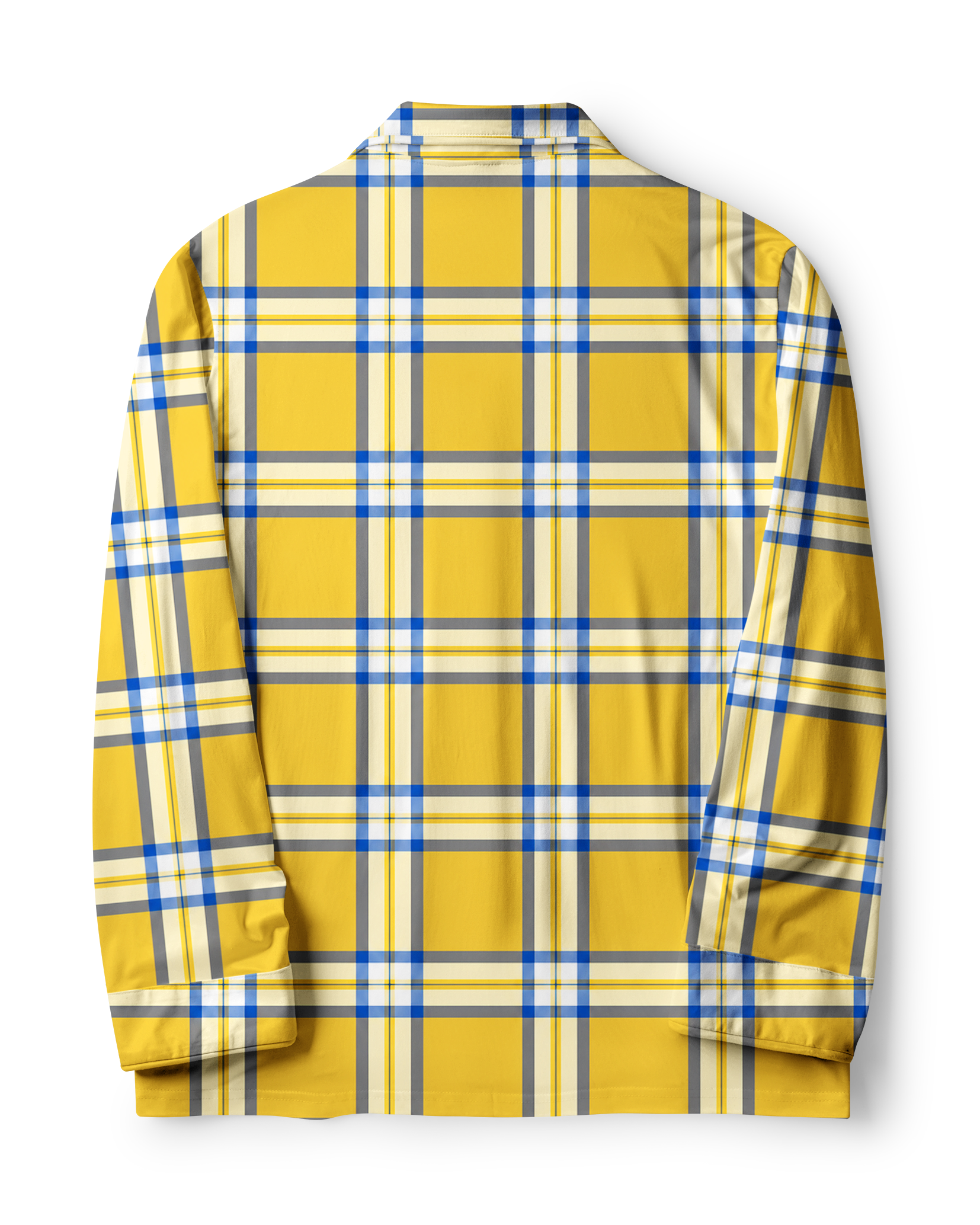 TheRetroTee Golden Yellow Tartan Vintage Pajama Set