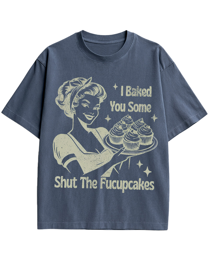 TheRetroTee 50s Shut The Fucupcakes Cotton T-Shirt