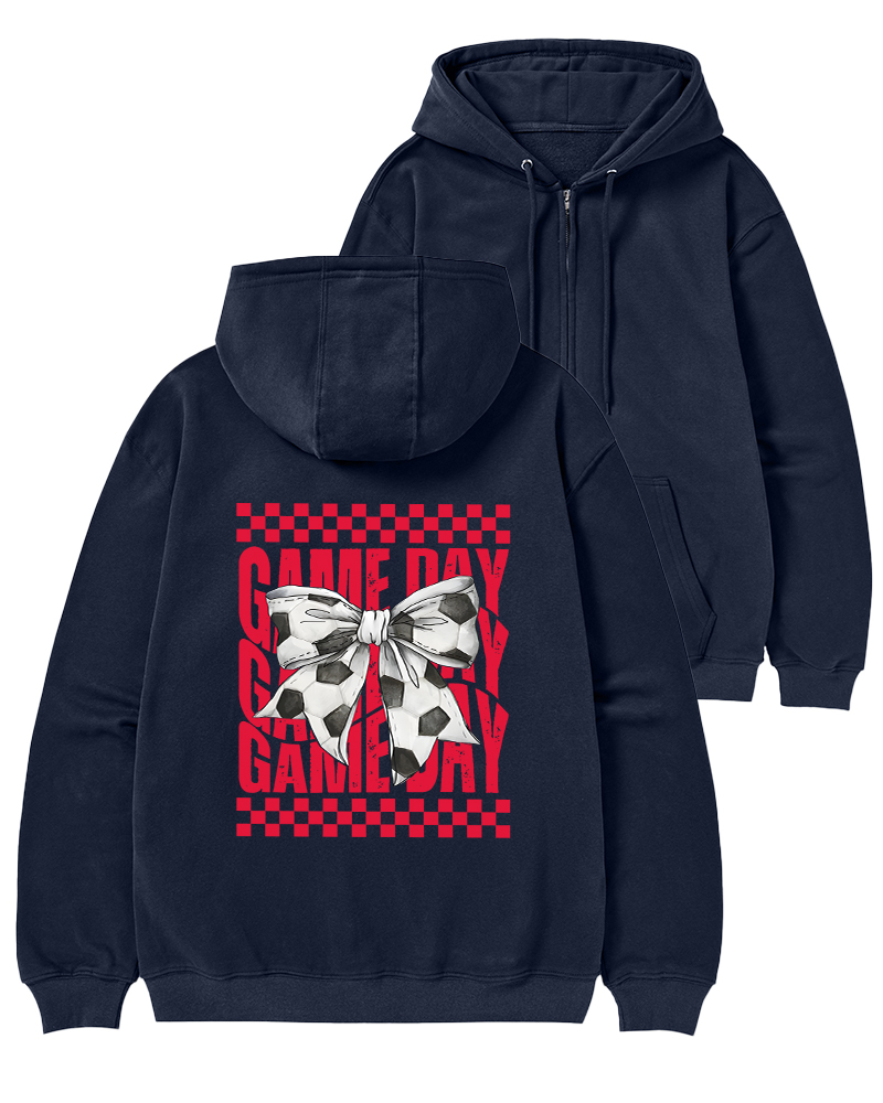 TheRetroHoodie 90s Cheerleader Game Day Zip-Up Hoodie