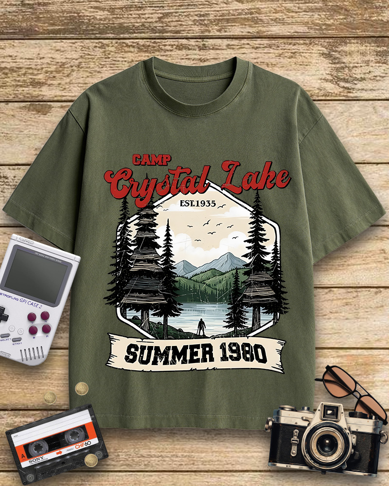 TheRetroTee Friday the 13th Jason Voorhees 1980s Cotton T-Shirt