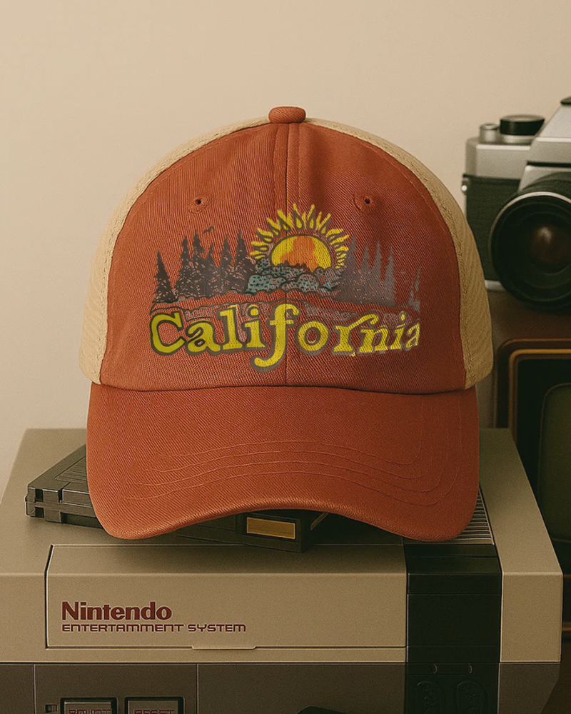 TheRetroTee 80s California Trucker Hat