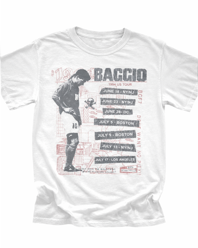 TheRetroTee 90s World Football Tour Graphic Vintage T-Shirt