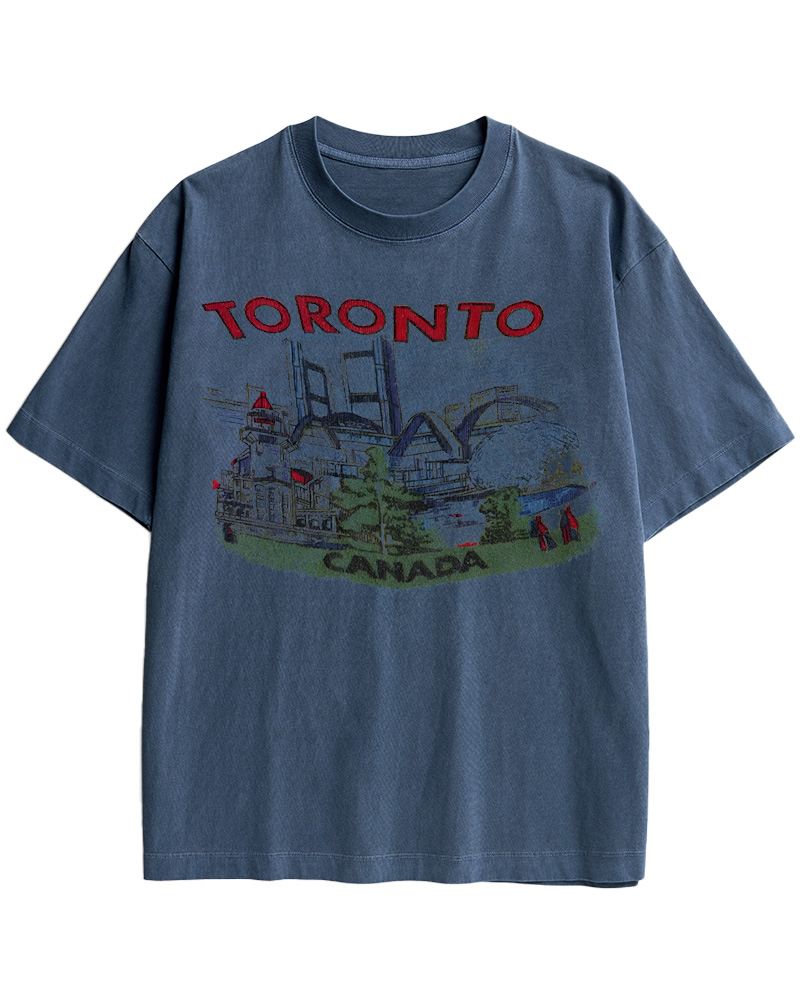 TheRetroTee 1960s Toronto souvenir Cotton T-Shirt