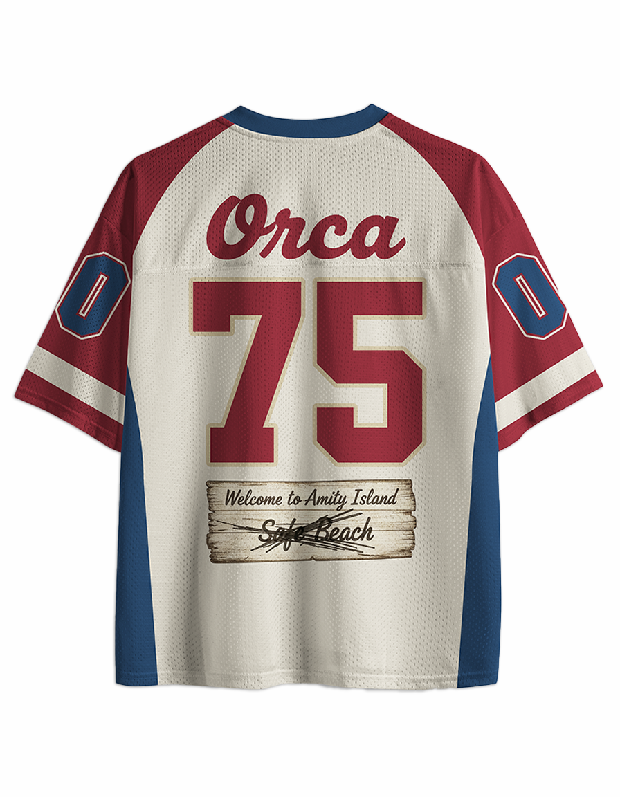 TheRetroTee Seaside Harbor 1970s Mesh Jersey