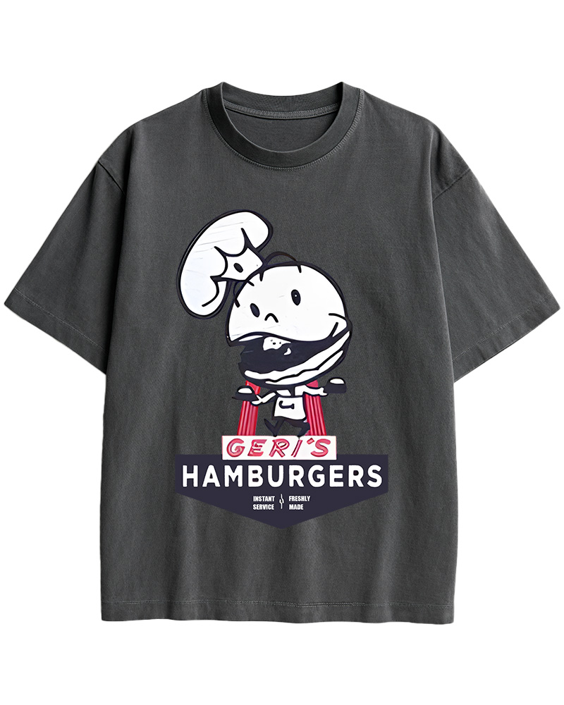 Geri's Hamburgers Rockford Unisex Retro Cotton T-Shirt