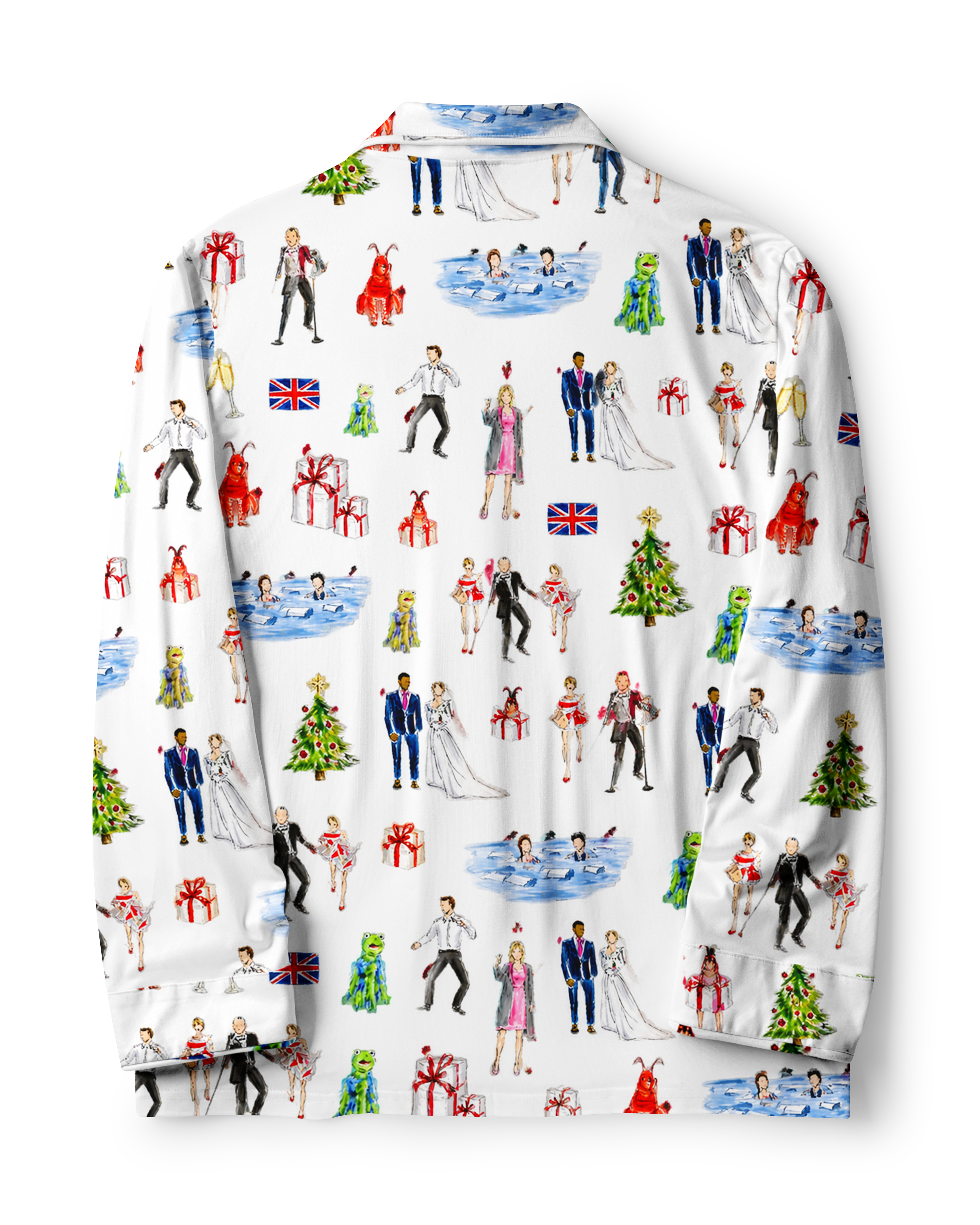 TheRetroTee British Party SketchVintage Pajama Set