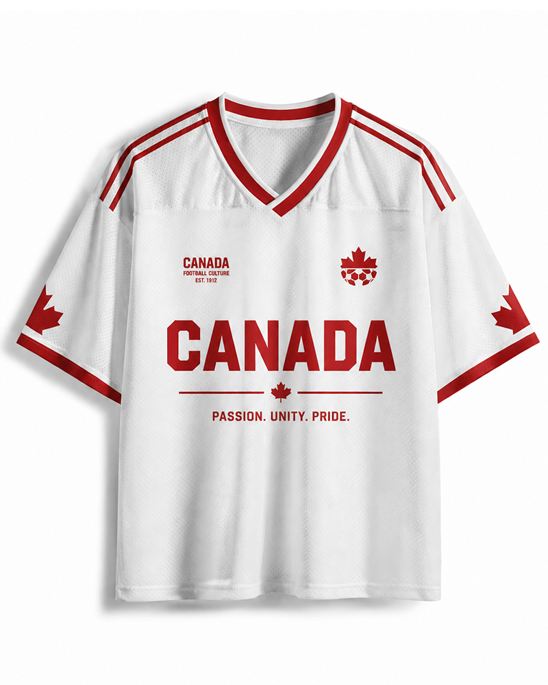 TheRetroTee Canada #10 Retro Soccer Northern Mesh Jersey