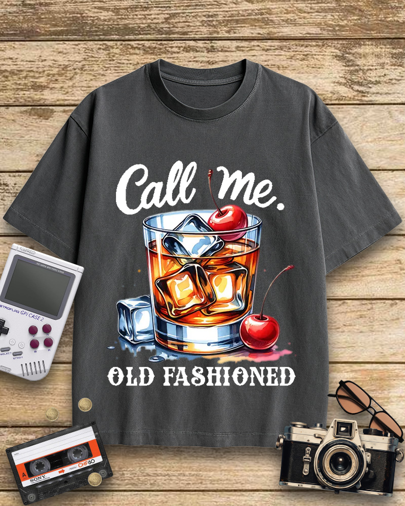 TheRetroTee Call Me Old Fashioned 1960s Cotton T-Shirt
