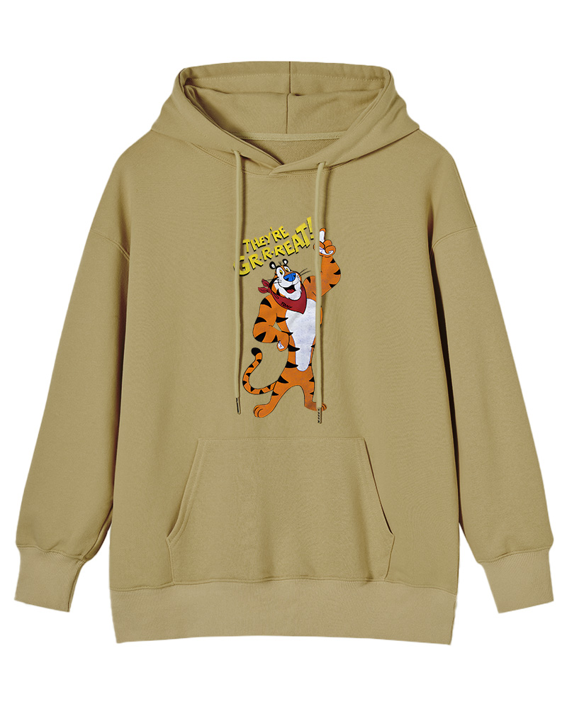 TheRetroTee Frosted Flakes Tony The Tiger 1970s Cotton Hoodie