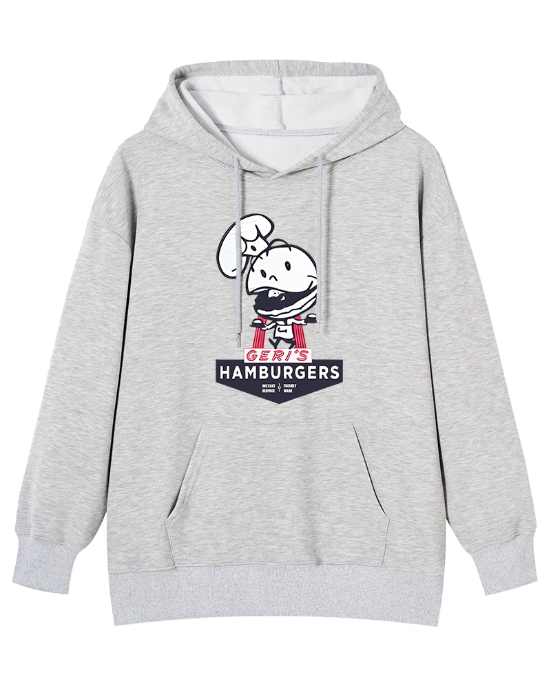 TheRetroTee Geri's Hamburgers Rockford 1970s Cotton Hoodie