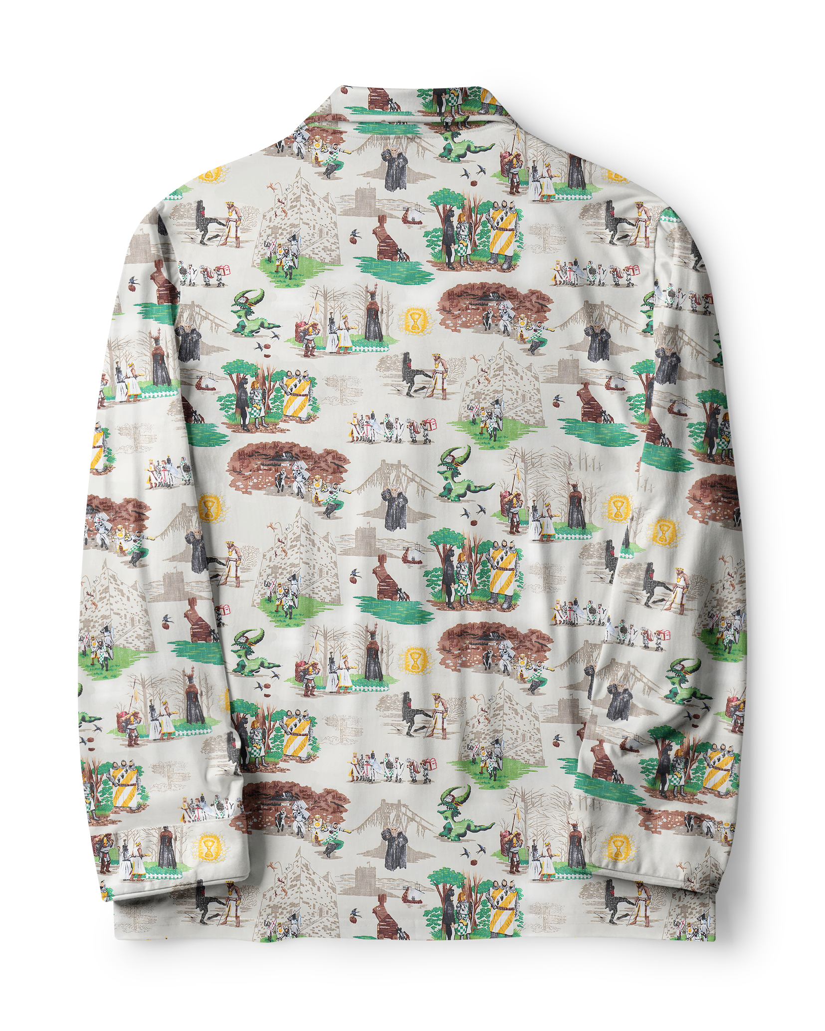 TheRetroTee Medieval Tale Scene Vintage Pajama Set
