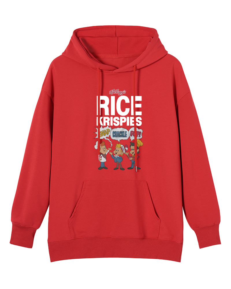 TheRetroTee Rice Krispies Snap, Crackle, and Pop 1970s Cotton Hoodie
