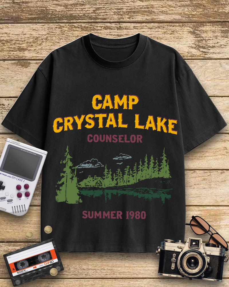 TheRetroTee Friday the 13th Jason Voorhees Halloween 1980s Cotton T-Shirt