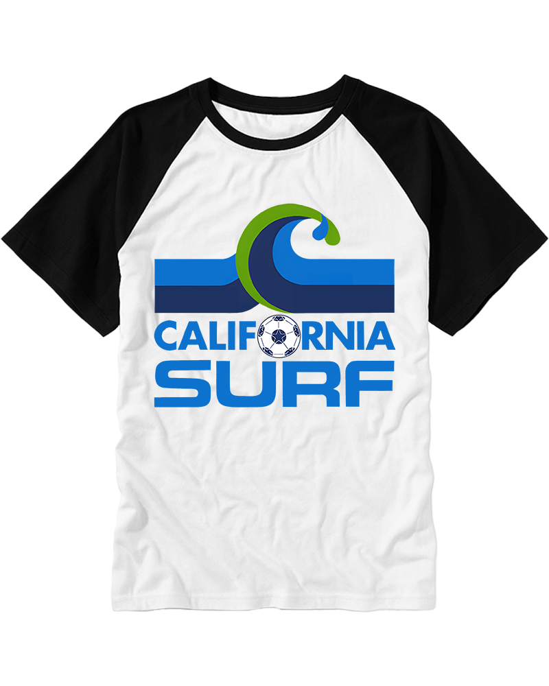 TheRetroTee 1978 California Surf 1970s Raglan Baseball T-Shirt