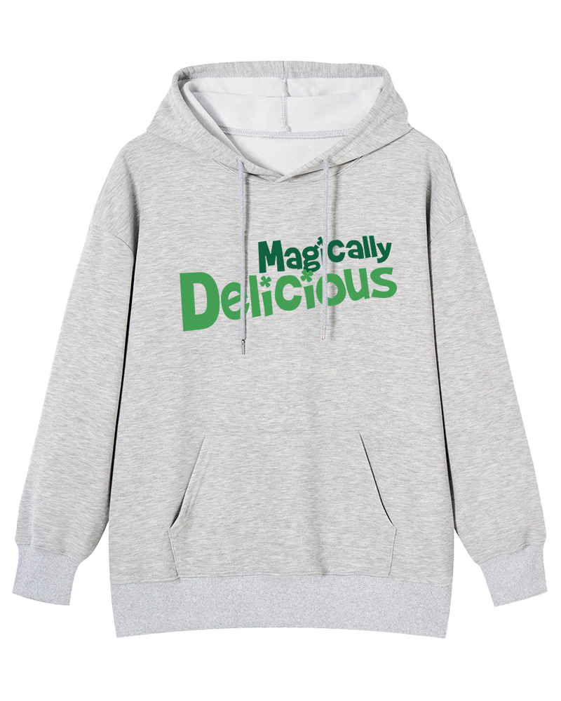 TheRetroTee Magically Delicious Juniors 1970s Cotton Hoodie
