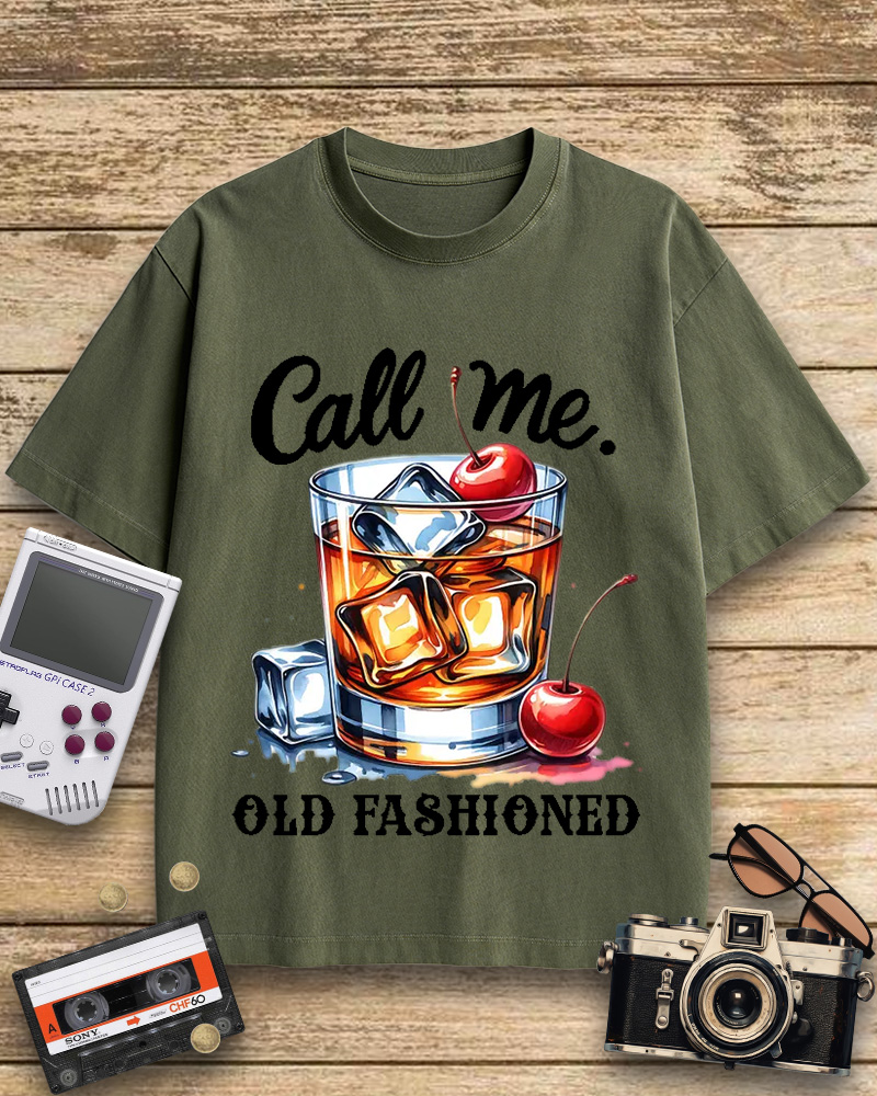 TheRetroTee Call Me Old Fashioned 1960s Cotton T-Shirt
