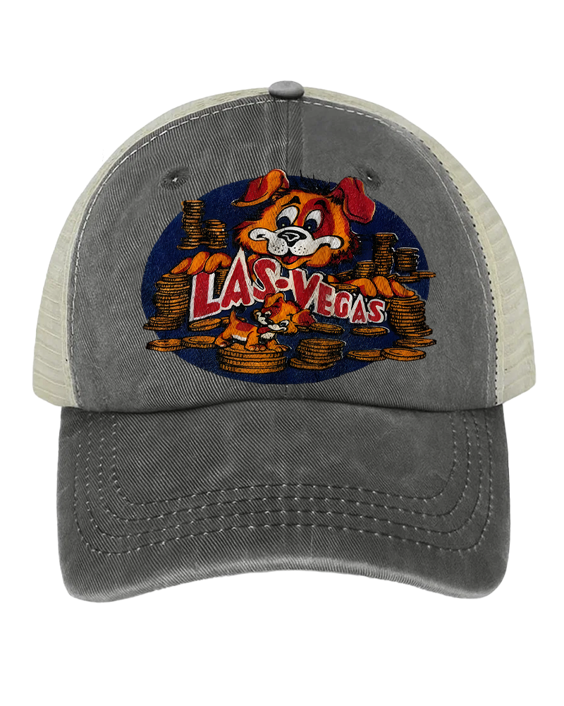 TheRetroTee Vintage 60s Las Vegas Dog Baby Trucker Hat
