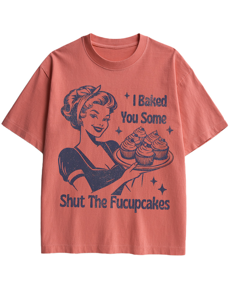 TheRetroTee 50s Shut The Fucupcakes Cotton T-Shirt
