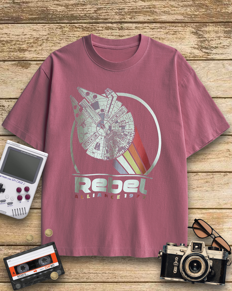 TheRetroTee Rebel Alliance 1977 Navy Nostalgic T-Shirt