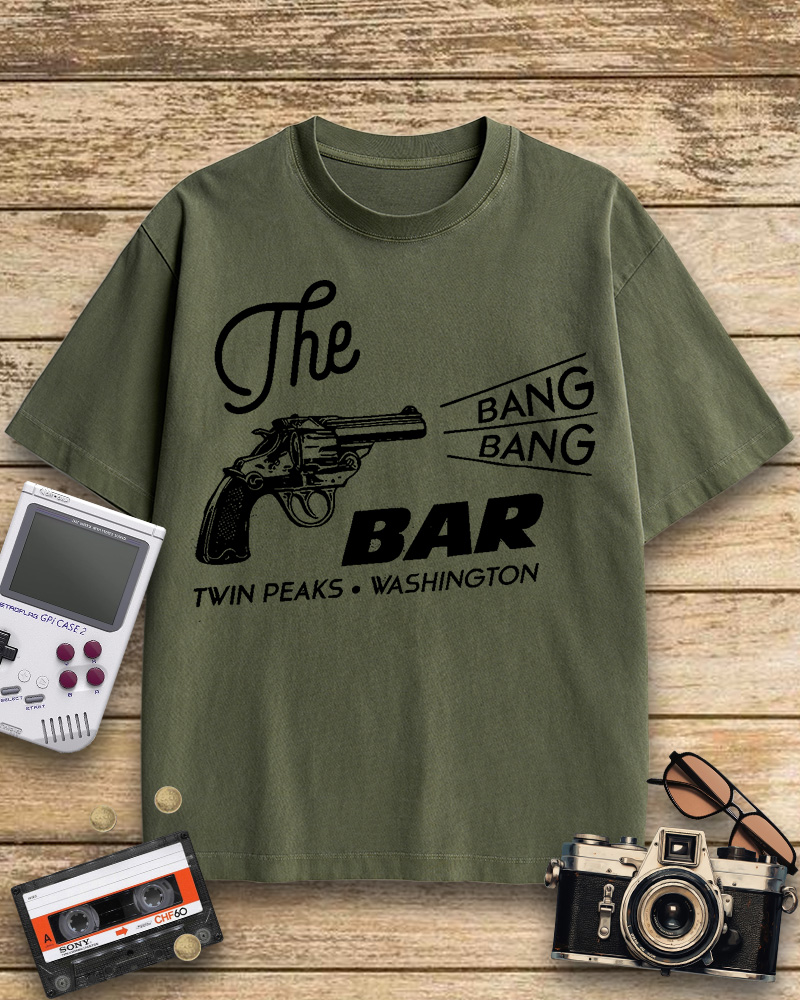 TheRetroTee Bang Bang Bar 1990s Cotton T-Shirt
