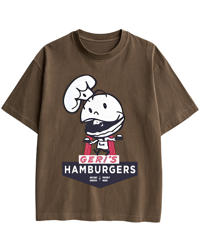 Geri's Hamburgers Rockford Unisex Retro Cotton T-Shirt