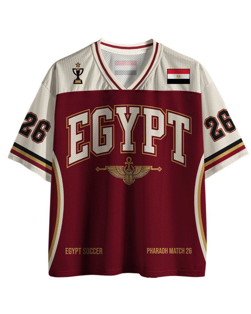 TheRetroTee Custom Egypt Soccer Mesh Jersey