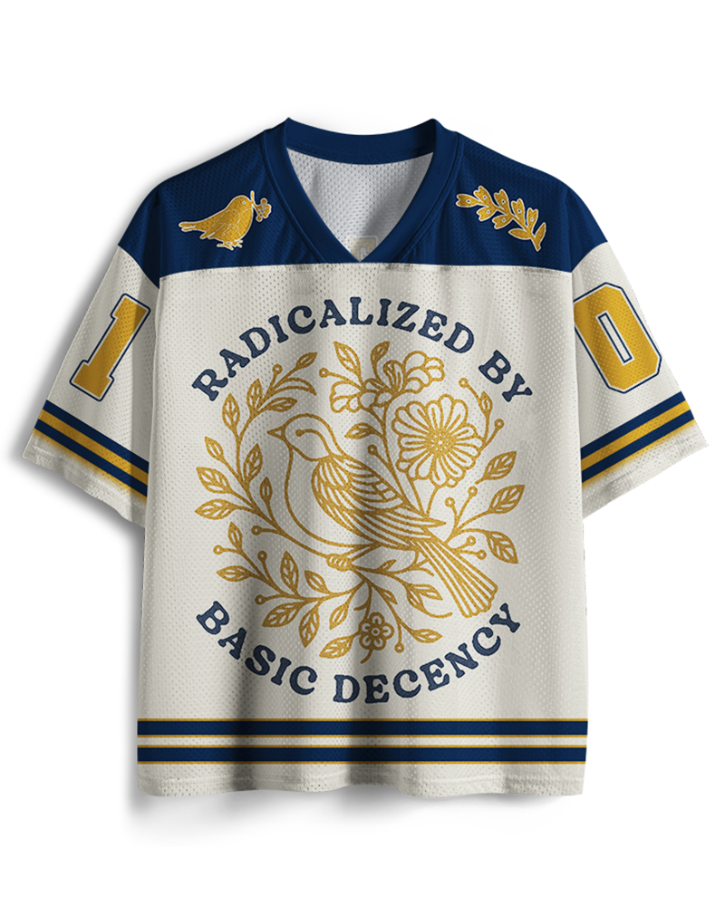 TheRetroTee Radicalized By Basic Decency Mesh Jersey
