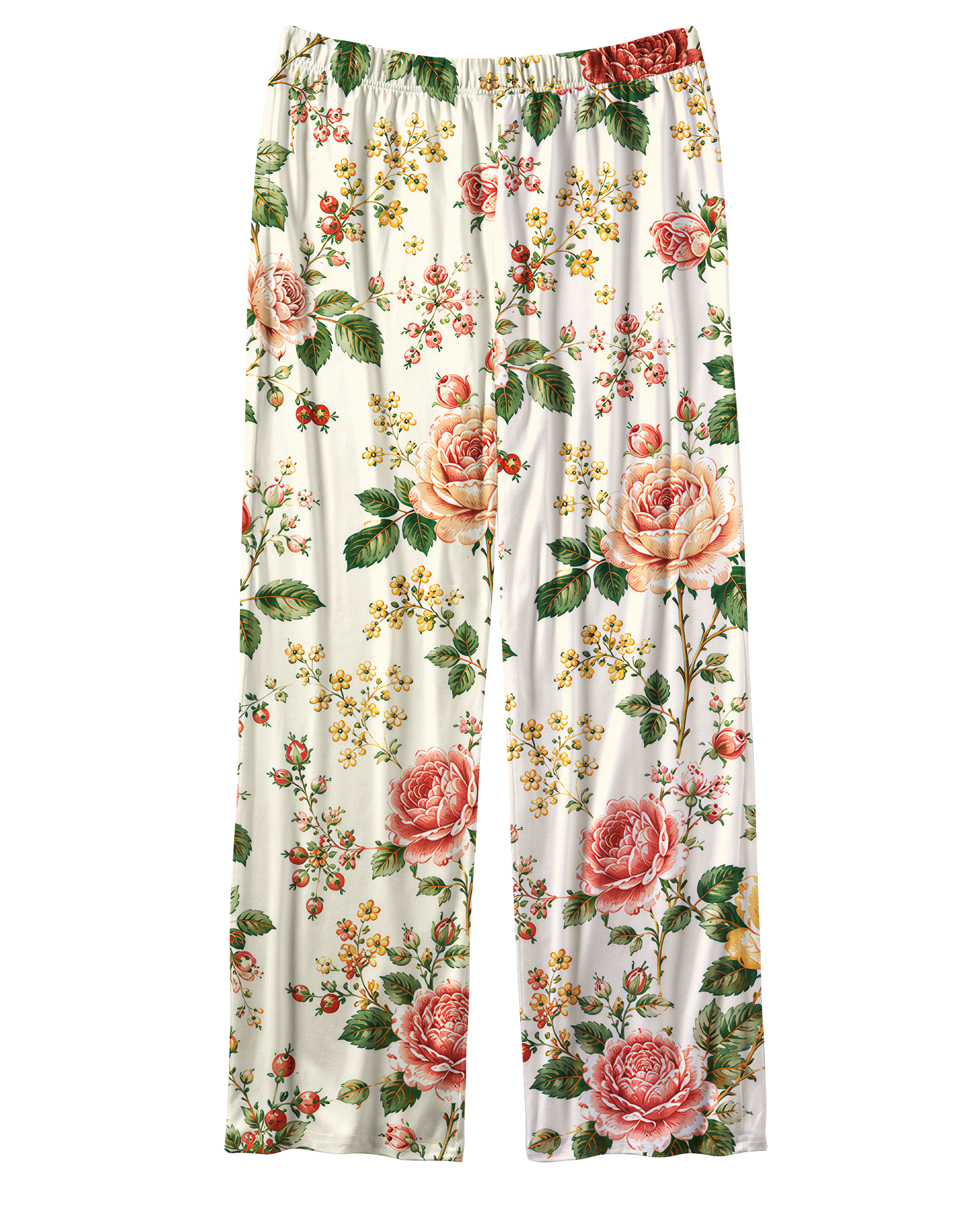 TheRetroTee Victorian Rose Garden Vintage Pajama Set