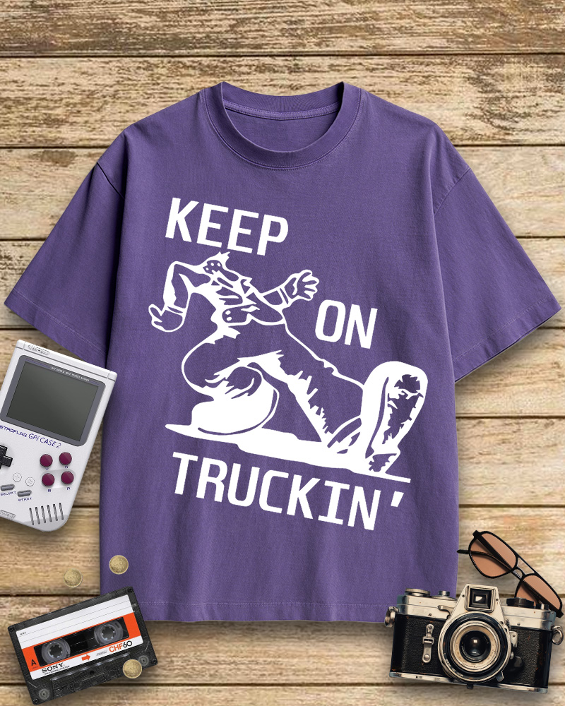 TheRetroTee 70s Keep On Truckin' Cotton T-Shirt