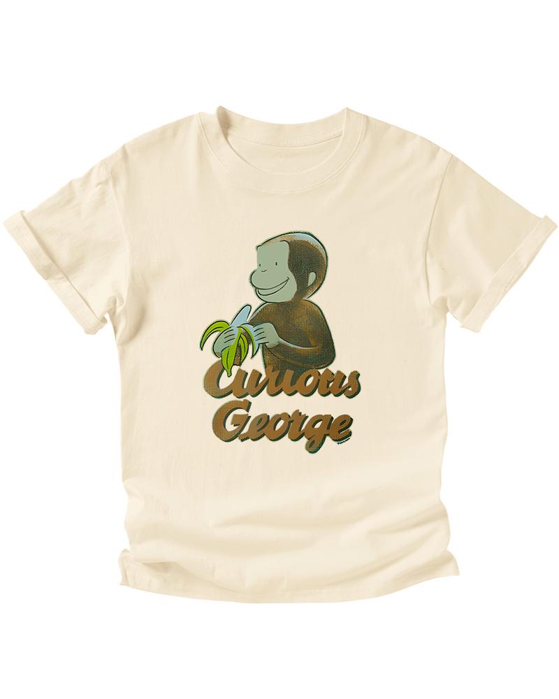 TheRetroTee Curious George Banana 1940s Kids T-Shirt