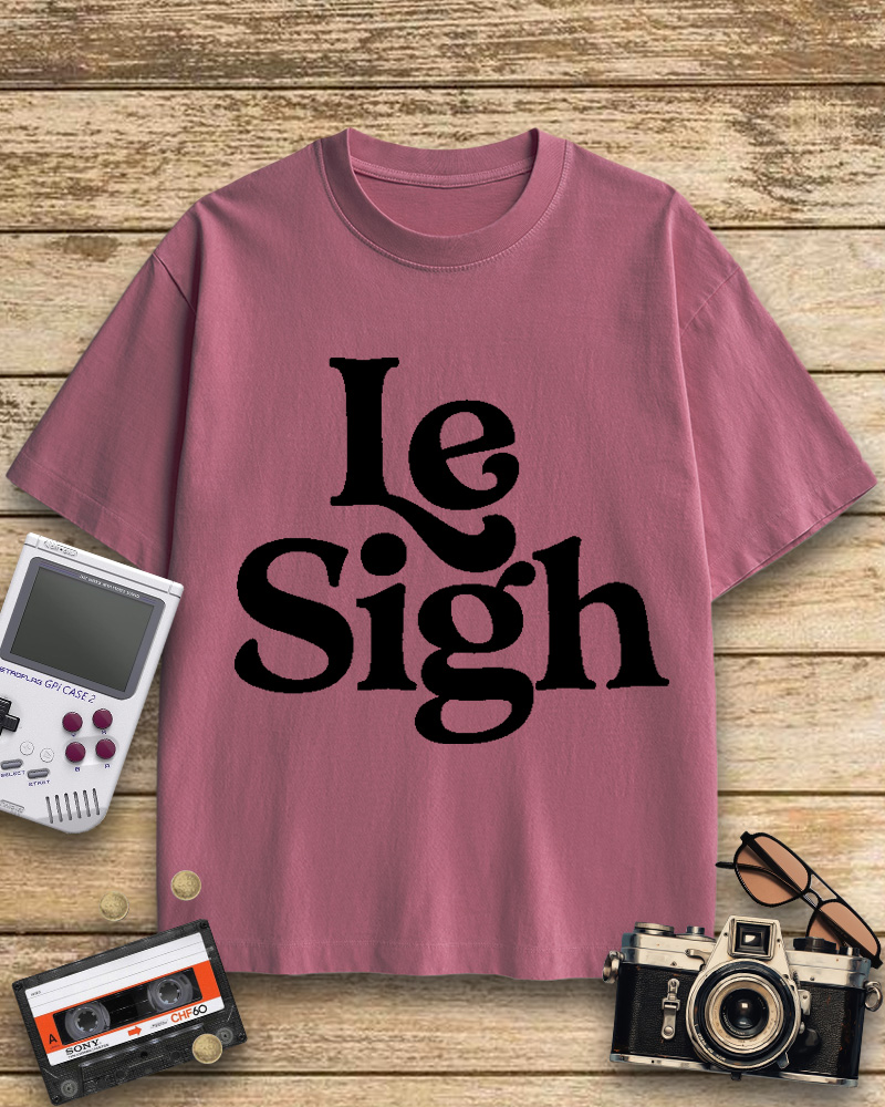 TheRetroTee Le Sigh 1970s Cotton T-Shirt