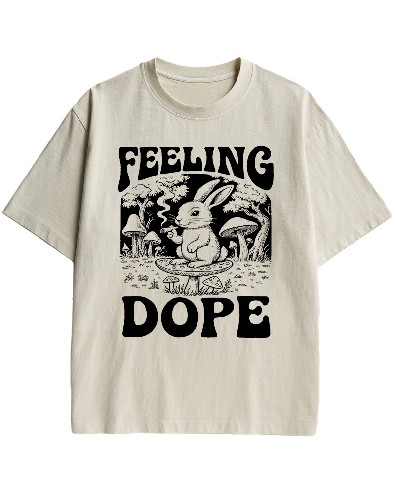 TheRetroTee Feeling Dope Cottagecore Cotton T-Shirt