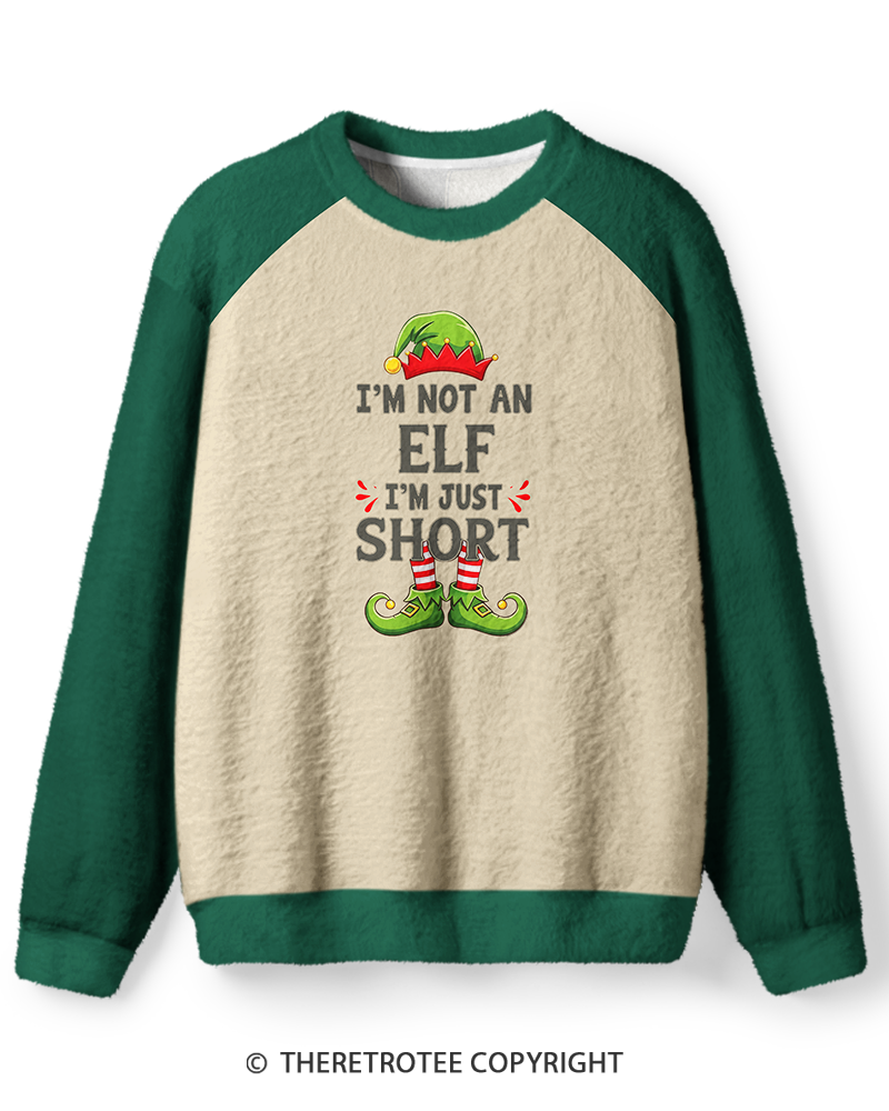 TheRetroTee Vintage I’m Not an Elf I’m Just Short Sweater