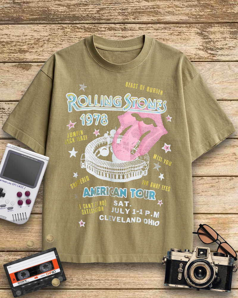 TheRetroTee Rolling Stone 1978 American Tour Nostalgic T-Shirt