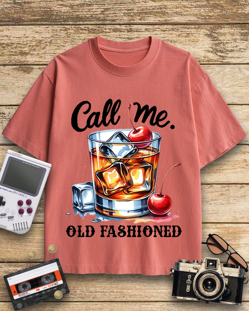 TheRetroTee Call Me Old Fashioned 1960s Cotton T-Shirt