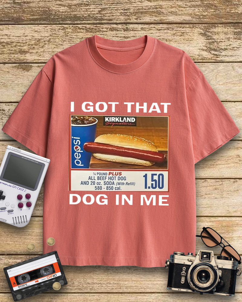 TheRetroTee I Got That Dog In Me 1990s Cotton T-Shirt