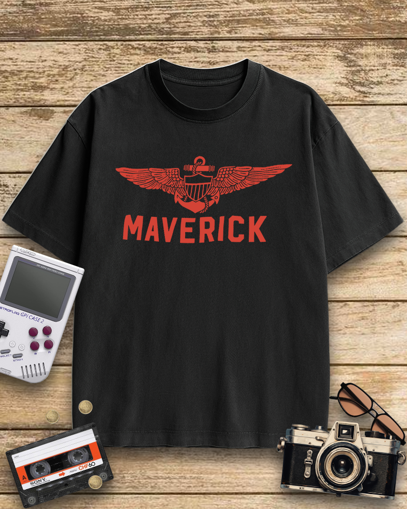 TheRetroTee Maverick. Pilot. Rebel. Legend 1980s T-Shirt