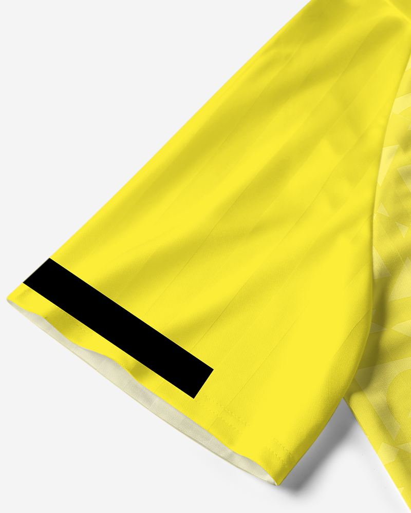 TheRetroTee Classic Brasil Brasil Yellow Polo Mesh Jersey