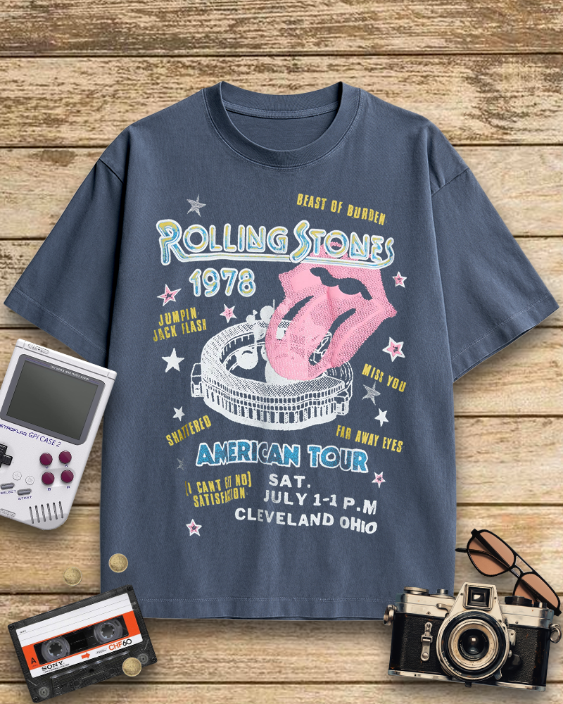 TheRetroTee Rolling Stone 1978 American Tour Nostalgic T-Shirt