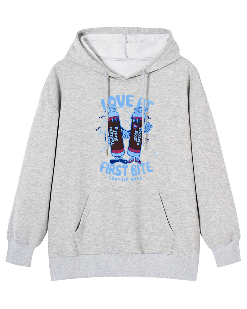 TheRetroTee Tootsie Roll - Love At First Bite Juniors 1960s Cotton Hoodie