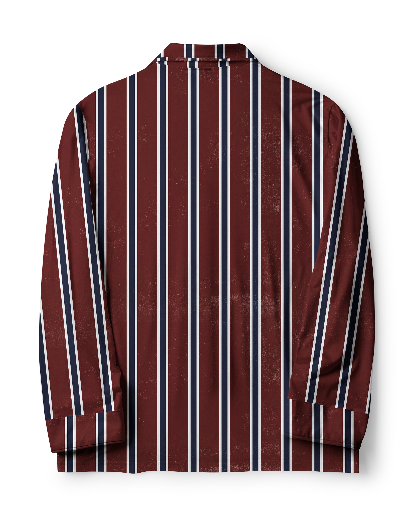 TheRetroTee Burgundy Faded Stripe Vintage Pajama Set