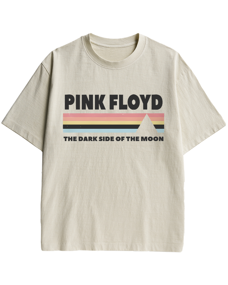 TheRetroTee Pink Floyd Dark Side of the Moon 1970s Cotton T-Shirt