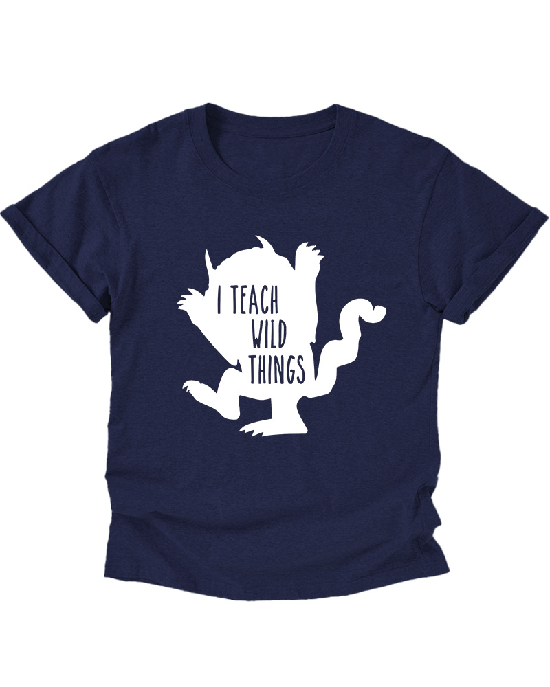 TheRetroTee I Teach Wild Things 1960s Kids T-Shirt